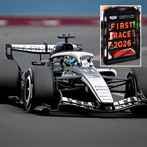 Spark Cadillac MAC-26 w. Pit Board - 2026 Australian Grand Prix - #11 Sergio Perez 1:43 model car