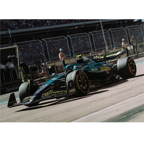 Spark Aston Martin AMR25 - 2025 American Grand Prix - #14 Fernando Alonso 1:43 model car