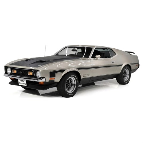 Sun Star Ford Mustang Boss 351 1971 - Light Pewter Metallic 1:18 model car