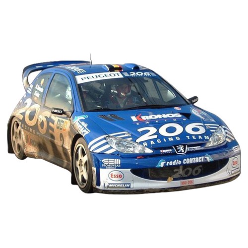 Sun Star Peugeot 206 WRC - 1st 2003 Rally Du Condroz-Huy - #2 Freddy Loix 1:18 model car