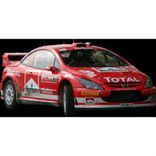 Sun Star Peugeot 307 WRC - 1st 2005 Rally Japan - #7 Marcus Gronholm 1:18 model car