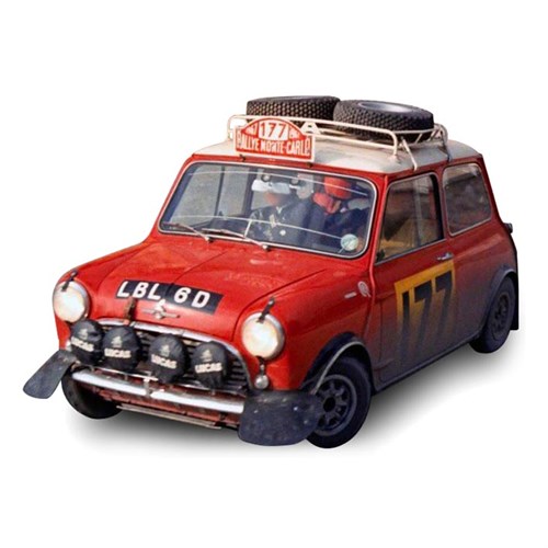 Sun Star Mini Cooper S - 1st 1967 Monte Carlo Rally - #177 Rauno Aaltonen 1:12 model car