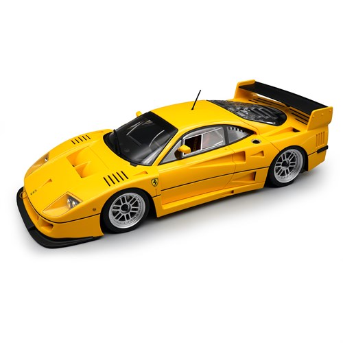 Tecnomodel Ferrari F40 LM 1996 - Modena Yellow w. Silver Wheels 1:18