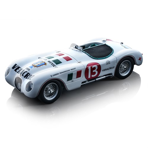 Tecnomodel Jaguar C-Type - 1953-1954 Carrera Panamericana - #13 1:18