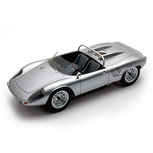 Tecnomodel Porsche 718 WRS - 1961 Press Car - Silver 1:18 model car