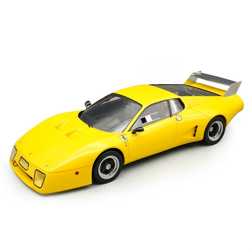 Tecnomodel Ferrari 512 BB/LM - 1979 Press Car - Yellow 1:18 model car