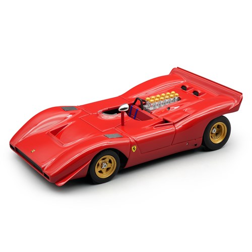 Tecnomodel Ferrari 612P Can-Am - 1969 Press Car - Red 1:43 model car