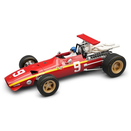 Tecnomodel Ferrari 312 F1 w. Figure - 1968 German Grand Prix - #9 Jacky Ickx 1:18 model car