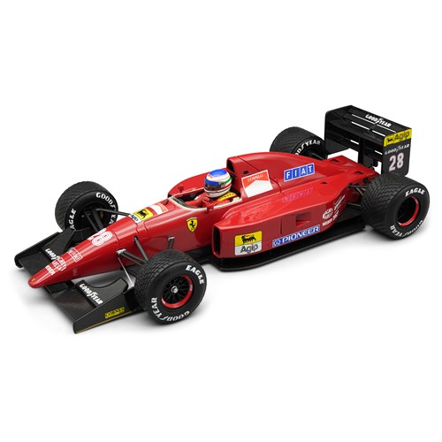 Tecnomodel Ferrari F92A w. Figure - 1992 Spanish Grand Prix - #28 Ivan Capelli 1:18 model car