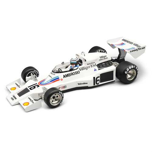 Tecnomodel Shadow DN8 w. Figure - 1977 Japanese Grand Prix - #16 Riccardo Patrese 1:18 model car