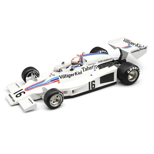 Tecnomodel Shadow DN8 w. Figure - 1977 Austrian Grand Prix - #16 Arturo Merzario 1:18 model car