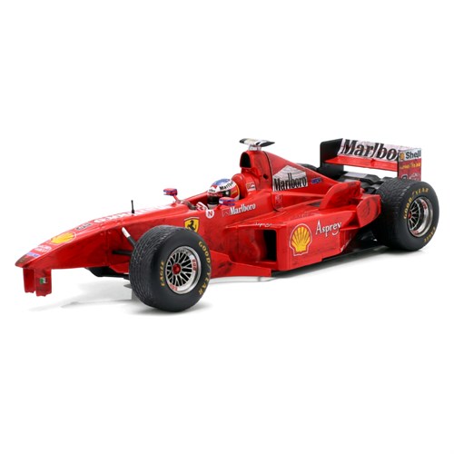 Werk83 Ferrari F300 w. Damage - 1998 Belgian Grand Prix - #3 Michael Schumacher 1:18 model car