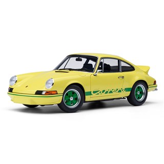 AUTOart Porsche 911 Carrera 2.7 RS - Light Yellow w. Green Stripes 1:18 model car