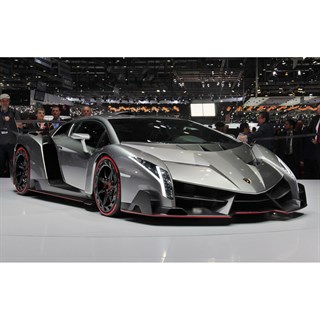AUTOart Lamborghini Veneno - Metallic Grey W. Green Accent 1:18 model car