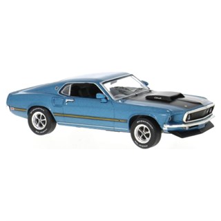IXO Ford Mustang Mach 1 1969 - Blue 1:43 model car