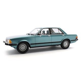 Cult Ford Granada 2.8 Ghia Saloon 1978 - Blue Metallic 1:18 model car