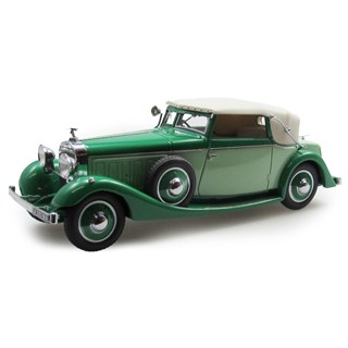 Esval Hispano-Suiza J12 Drophead Coupe By Fernandez And Darrin 1934 - Roof Closed - Green 1:43 model car