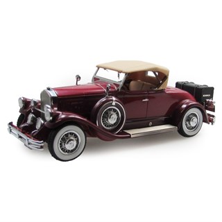 Esval Pierce-Arrow Model B Roadster 1930 - Top Up - Maroon/Red 1:43 model car