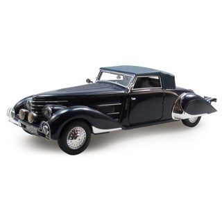 Esval Delage D8-85 Clabot Cabriolet By Chapron 1935 - Top Up - Dark Blue 1:43 model car