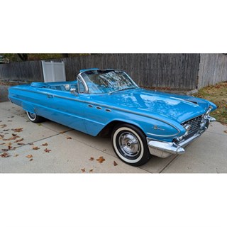 Esval Buick LeSabre 2-Door Cabriolet 1961 - Top Up - Blue 1:43 model car