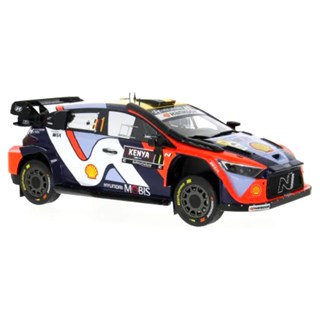 IXO Hyundai i20 N Rally1 - 2025 Safari Rally - #1 Thierry Neuville 1:18 model car