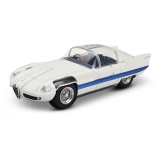 Kess Alfa Romeo 6C 3000 Superflow Pininfarina 1956 - White/Blue 1:43 model car