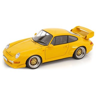 KK Porsche 911 (993) GT2 w. BBS Rims 1996 - Speed Yellow 1:12 model car