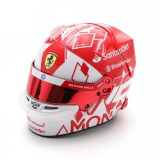 Look Smart Charles Leclerc Ferrari Helmet - 2024 Monaco Grand Prix 1:5