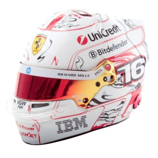 Look Smart Charles Leclerc Ferrari Helmet - 2025 Japanese Grand Prix 1:5
