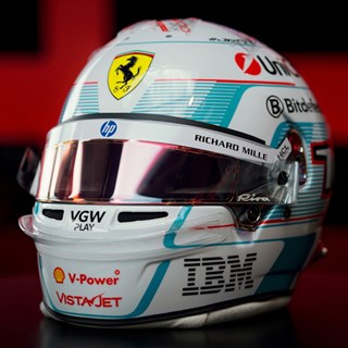 Look Smart Charles Leclerc Ferrari Helmet - 2025 Monaco Grand Prix 1:5