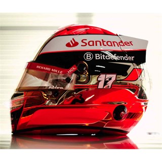 Look Smart Charles Leclerc Ferrari Helmet - 2024 Japanese Grand Prix 1:5