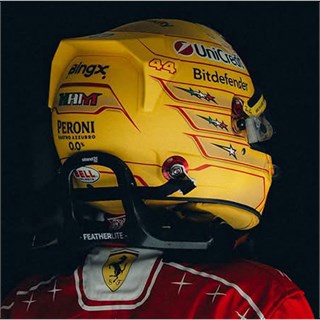 Look Smart Lewis Hamilton Ferrari Helmet - 2026 Italian Grand Prix 1:5