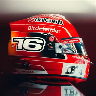 Look Smart Charles Leclerc Ferrari Helmet - 2026 Italian Grand Prix 1:5