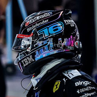 Look Smart Charles Leclerc Ferrari Helmet - 2026 Singapore Grand Prix 1:5