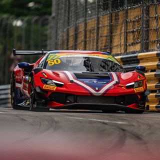 Look Smart Ferrari 296 GT3 - 1st 2025 Macau FIA GT World Cup - #50 Antonio Fuoco 1:43 model car