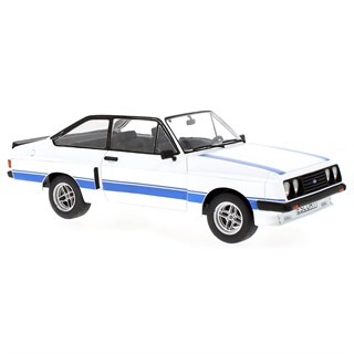 MCG Ford Escort Mk.II RS 2000 - White w. Blue Bonnet & Side Stripes 1:18 model car