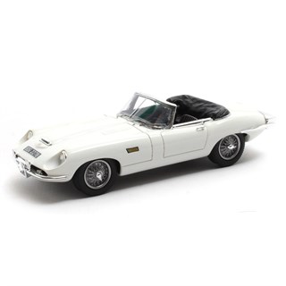 Matrix Jaguar E-Type Roadster Frua 1966 - Roof Open - White 1:43 model car