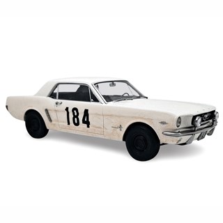 Norev Ford Mustang Coupe 1965 - White - Un Homme Et Une Femme 1:18 model car