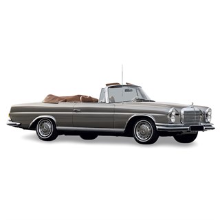 Norev Mercedes 280 SE Cabriolet 1969 - Beige Grey Metallic 1:18 model car