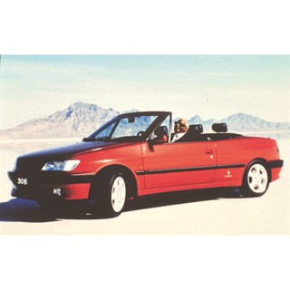 Norev Peugeot 306 Cabriolet 1994 - Diablo Red 1:18 model car