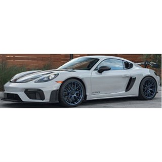 Norev Porsche Cayman GT4 RS w. Weissach Package 2023 - Chalk Grey 1:18 model car