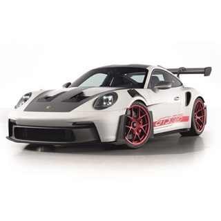 Norev Porsche 911 GT3 RS w. Weissach Package 2022 - White/Pyro Red 1:18 model car