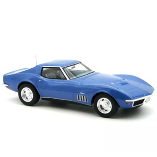 Norev Chevrolet Corvette Coupe 1969 - Le Mans Blue 1:18 model car