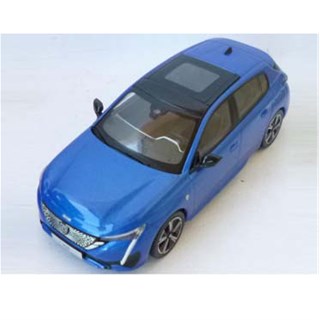 Norev Peugeot 308 GT 2021 - Vertigo Blue 1:43 model car
