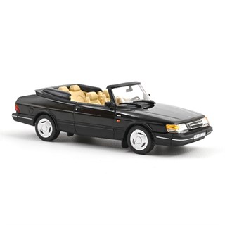 Norev Saab 900 Turbo Convertible 1992 - Black 1:43 model car