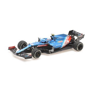 Minichamps Alpine A521 - 1st 2021 Hungarian Grand Prix - #31 E. Ocon 1:43 model car