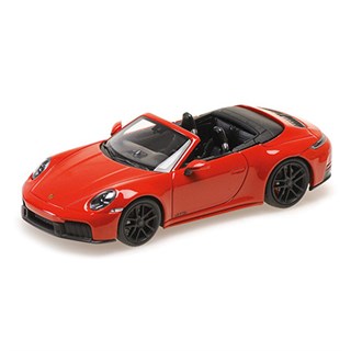 Minichamps Porsche 911 (992.2) Carrera GTS Cabriolet 2024 - Red 1:43 model car