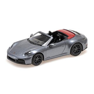 Minichamps Porsche 911 (992.2) Carrera GTS Cabriolet 2024 - Grey Metallic 1:43 model car