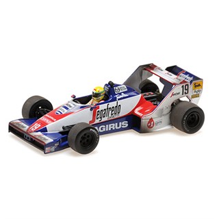 Minichamps Toleman TG183B 'Dirty Version' - 1984 Brazilian Grand Prix - #19 A. Senna 1:43 model car