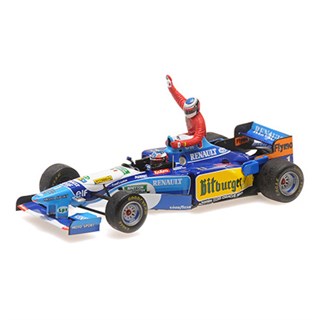Minichamps Benetton B195 w. Alesi Figure - 1995 Canadian Grand Prix - #1 M. Schumacher 1:43 model car